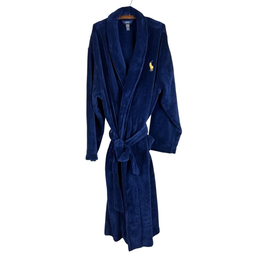 Polo‎ Ralph Lauren Men's Microfiber Plush Shawl Collar Robe SZ L/XL